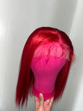 Straight red 18in